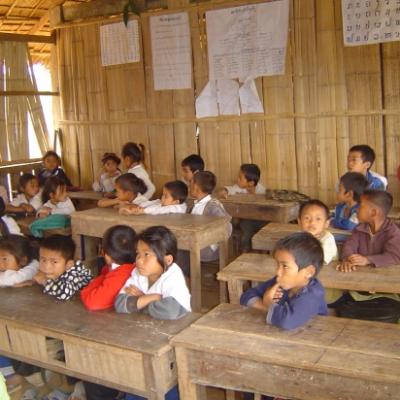 École avant la construction du 1er bâtiment de l'école élémentaire